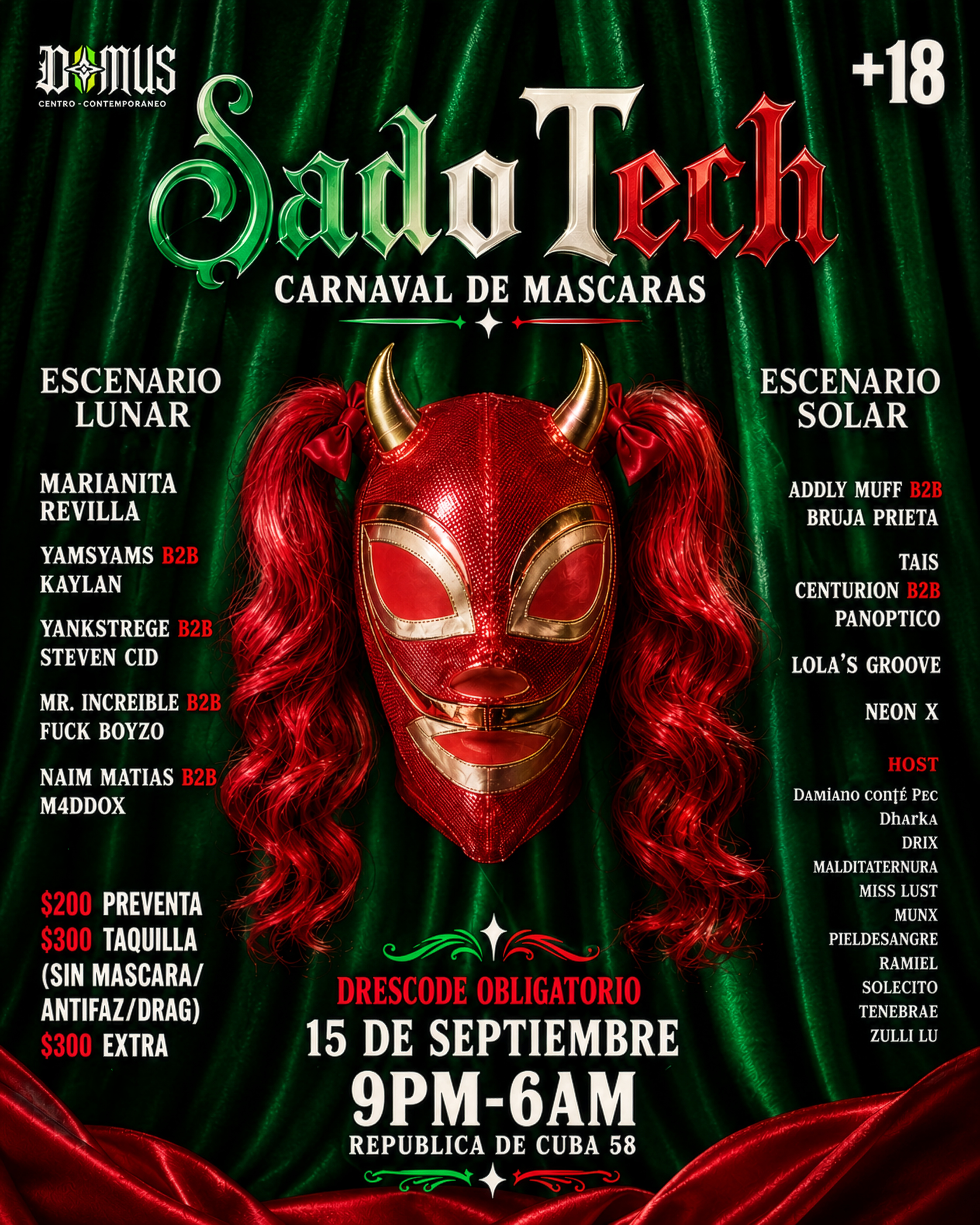 SadoTech: Carnaval de Máscaras | 15 de Septiembre